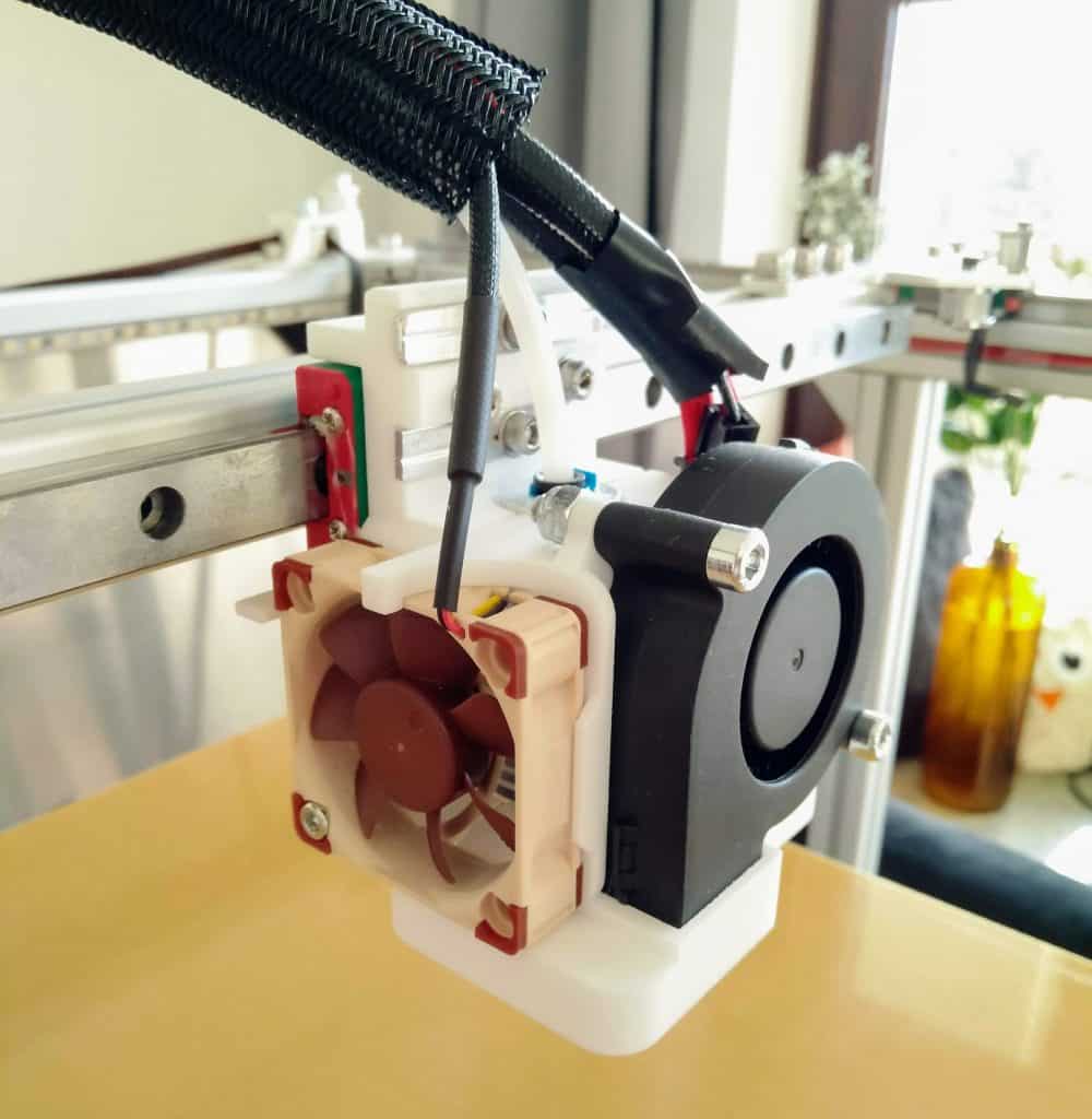 3d print head with silent noctua fan