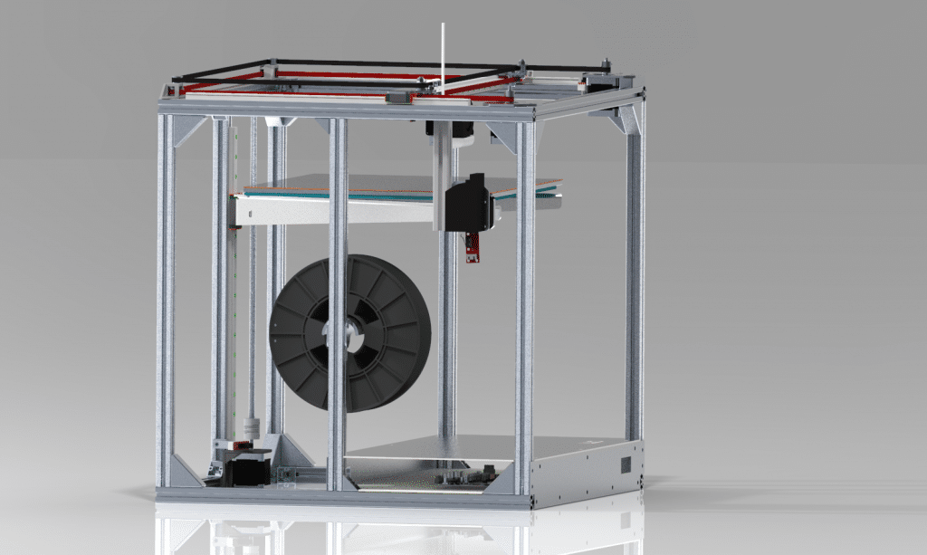 first design iteration corexy 3d printer frame