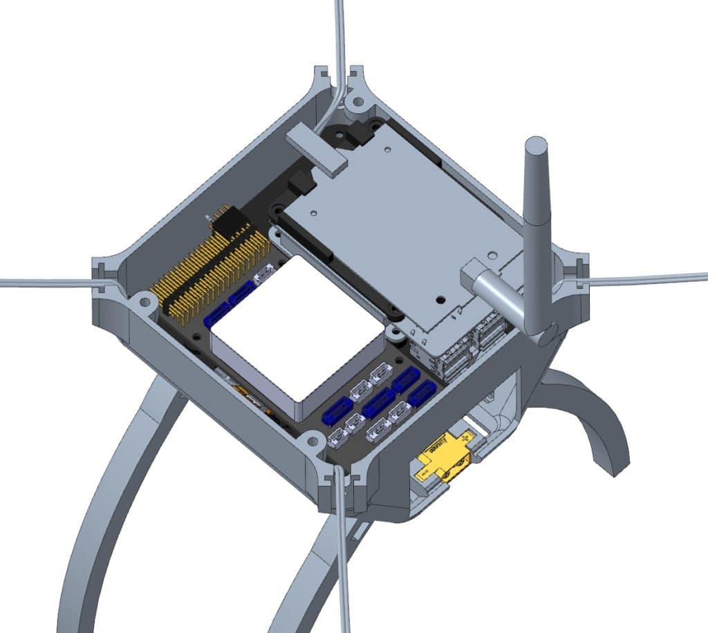 3d printed drone frame CAD with pix32V5